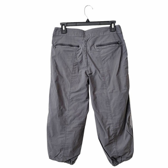 Danskin Now Drawstring Cargo Pockets Cropped Pants Women's Size M Cotton Stretch - Picture 4 of 5